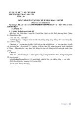 Đề cương ôn tập Học kì 2 Địa lí 12 năm 2024-2025 trường THPT Đào Sơn Tây (TP Hồ Chí Minh)